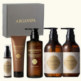 ARGANSPA（アルガンスパ） プレミアムセット ギフトBOX | シャンプー・トリートメント・ヘアマスク・ヘアオイル・ボディソープ
