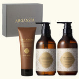 ARGANSPA（アルガンスパ）  ダメージケアセット ギフトBOX  | シャンプー・トリートメント・ヘアマスク